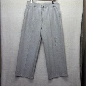 Calia Womens Wide Leg Pan Soft Scuba Light Gray size XL Loungewear Athleisure